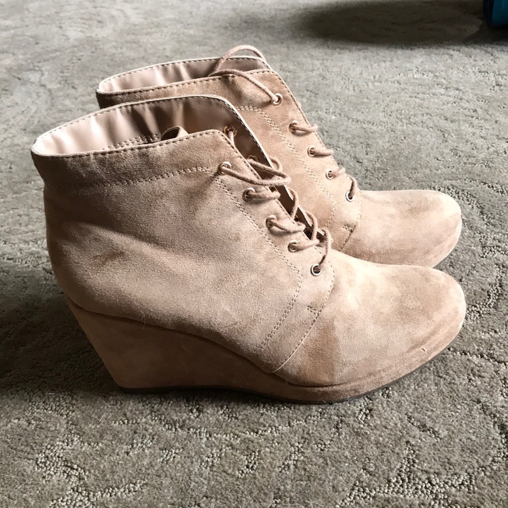 Wedge booties